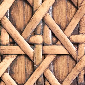 Grey Wash Rattan (cedaris Mirror)